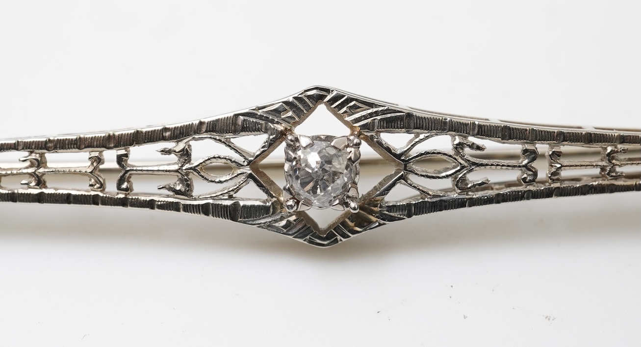 Three bar brooches, late 19th/early 20th century